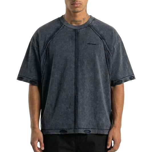 Masked washed tee by Unknown - 1 | Vie+Riche