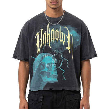 Skull cloud tee by Unknown - 1 | Vie+Riche