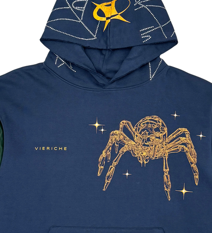 Venom biker cropped hoodie