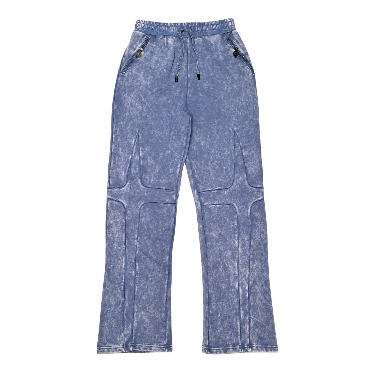 Unknown Sculpted Panel Acid-Wash Joggers