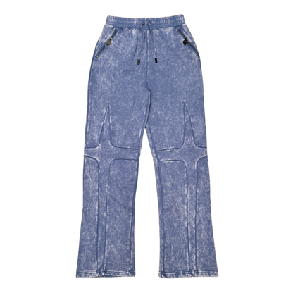 Unknown Sculpted Panel Acid-Wash Joggers