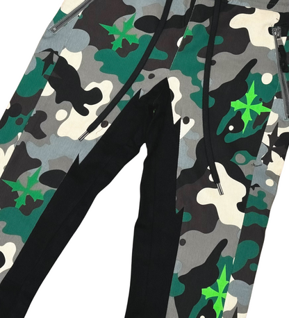 Elongated bootcut cargo