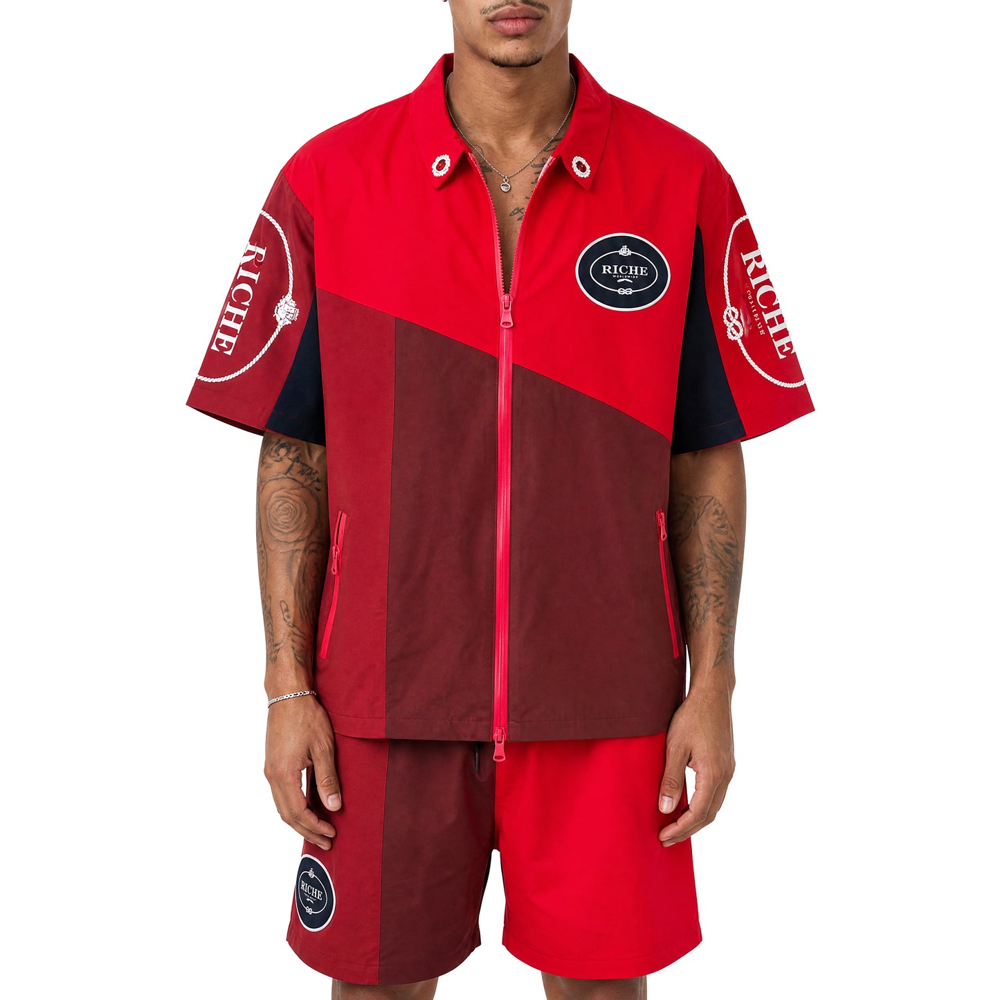 Monoblock jacket short set