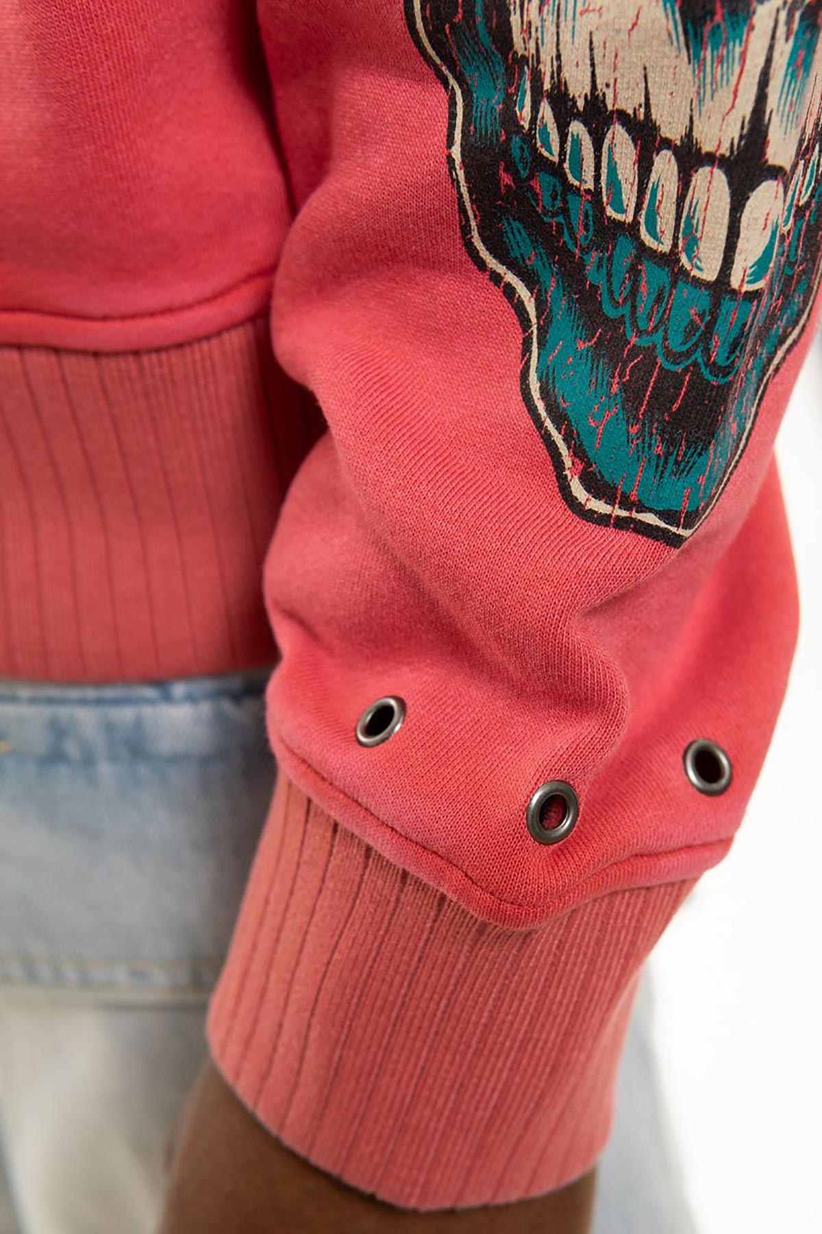 Chosen spiked skull oversized sweatshirt Rouge by Chosen - 3