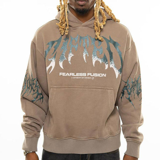 Gifted oversized pull-over hoodie Shitake by Chosen - 1