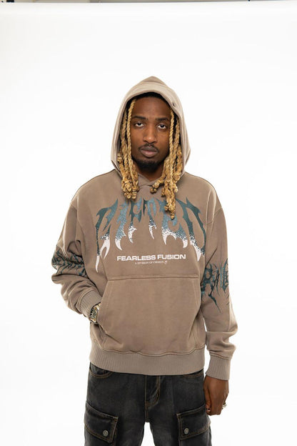 Gifted oversized pull-over hoodie Shitake by Chosen - 2