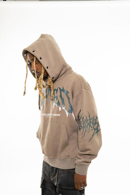 Gifted oversized pull-over hoodie Shitake by Chosen - 3