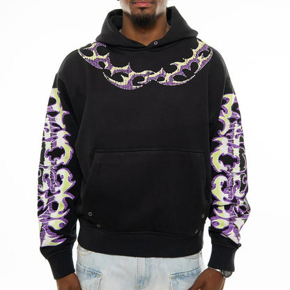 Rabid dog oversized pull-over hoodie Black by Chosen - 1