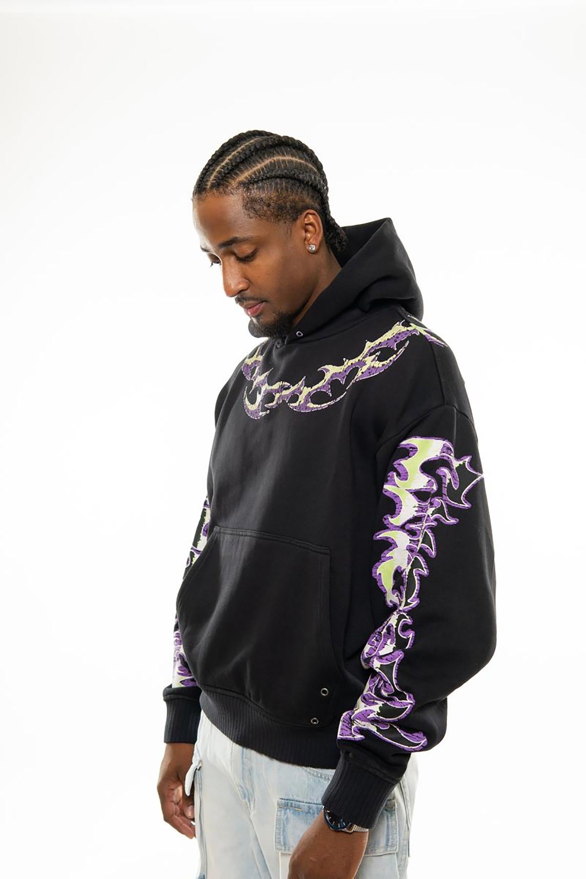 Rabid dog oversized pull-over hoodie Black by Chosen - 4