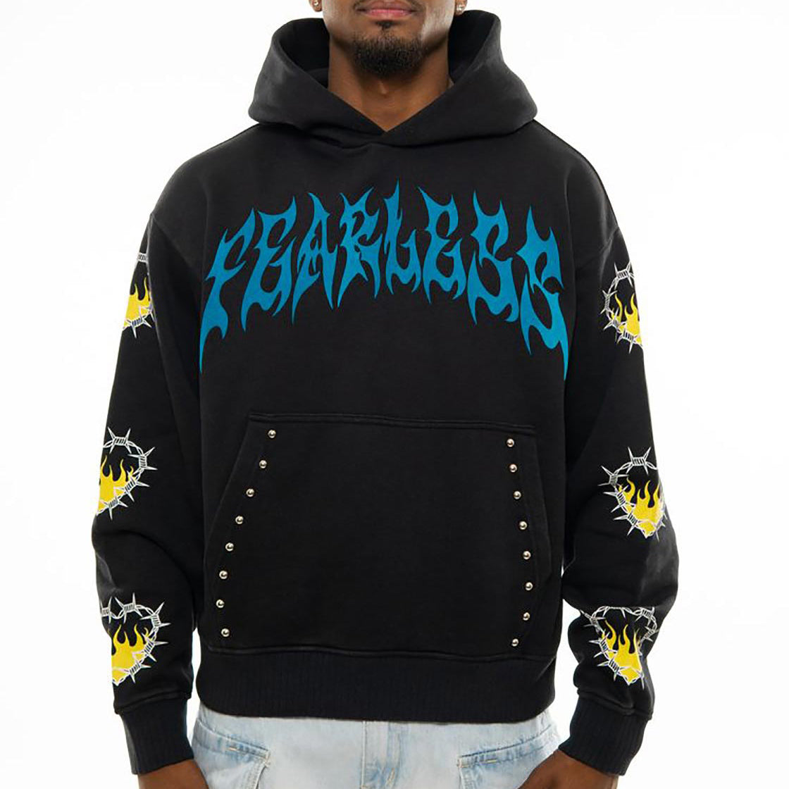 Fearless oversized pull-over hoodie Black by Chosen - 1