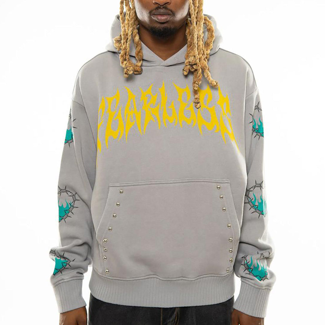 Fearless oversized pull-over hoodie Grey by Chosen - 1