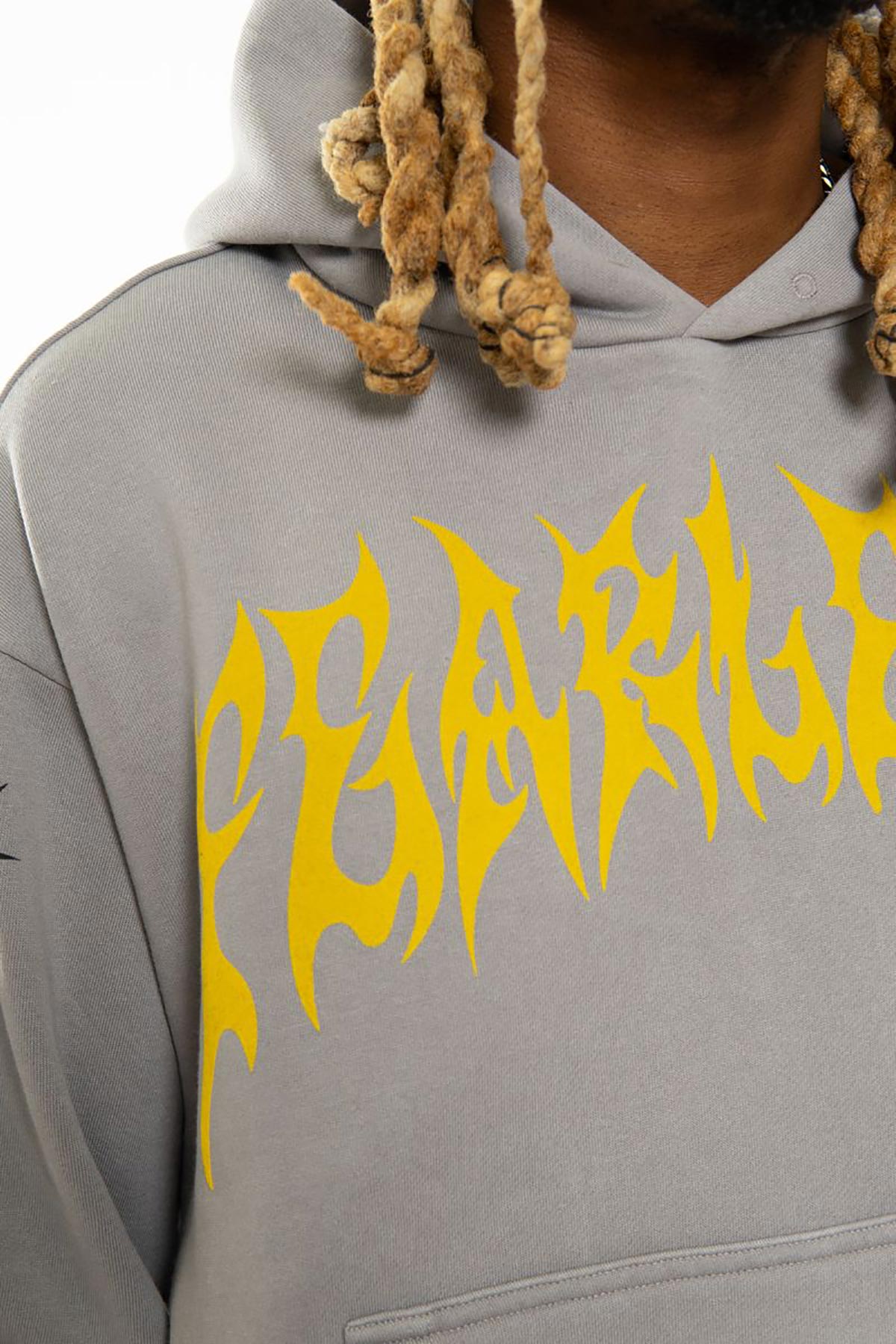 Fearless oversized pull-over hoodie Grey by Chosen - 3