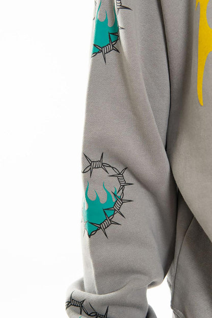 Fearless oversized pull-over hoodie Grey by Chosen - 4