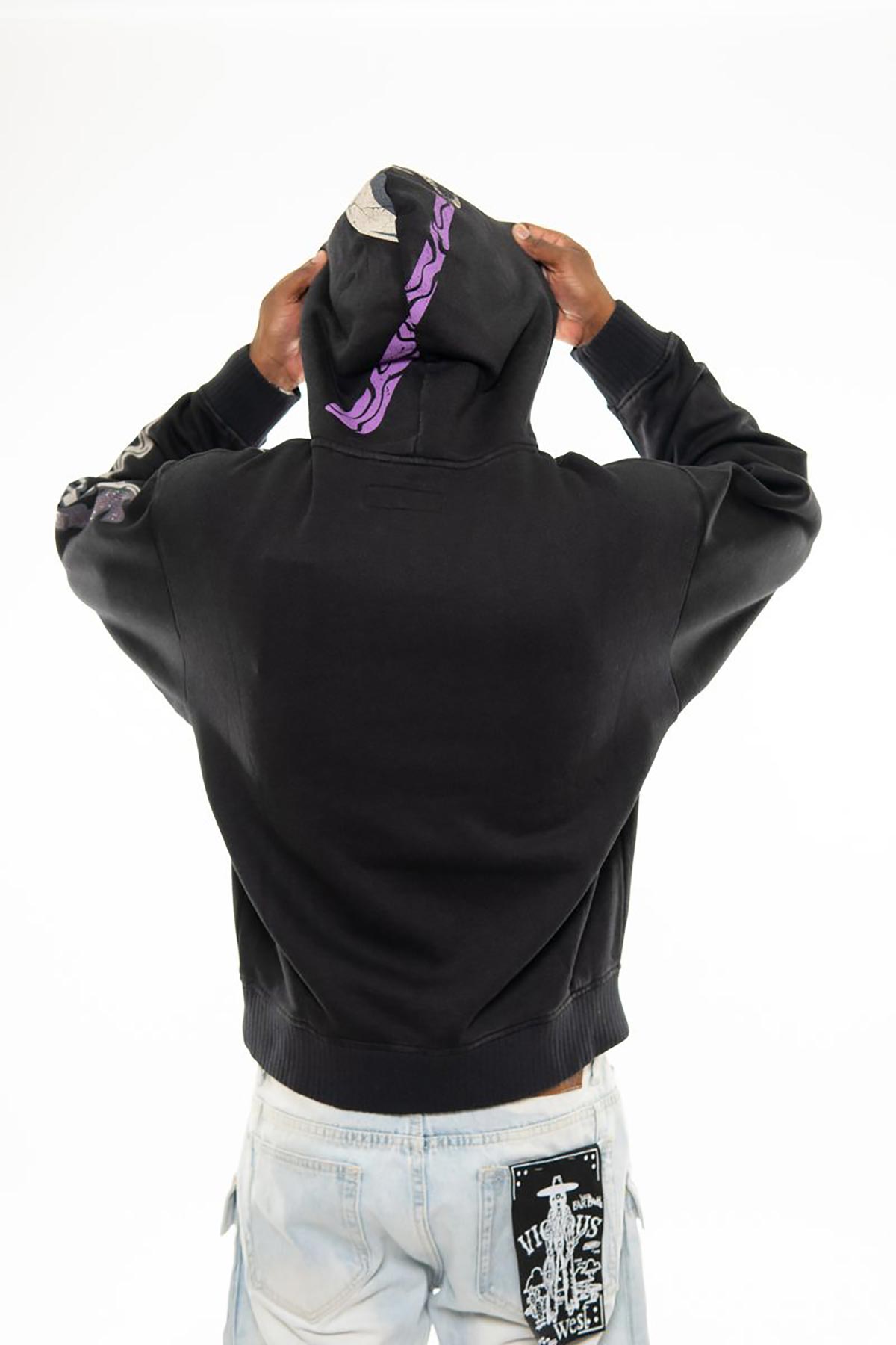 Reaper oversized pull-over hoodie Black by Chosen - 5