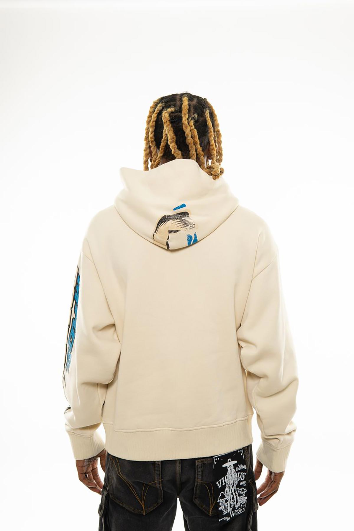 Reaper oversized pull-over hoodie Cream by Chosen - 4