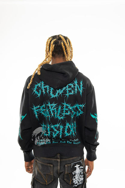 The one oversized pull-over hoodie Black by Chosen - 5