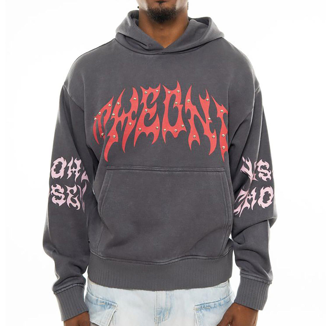 The one oversized pull-over hoodie Iron by Chosen - 1