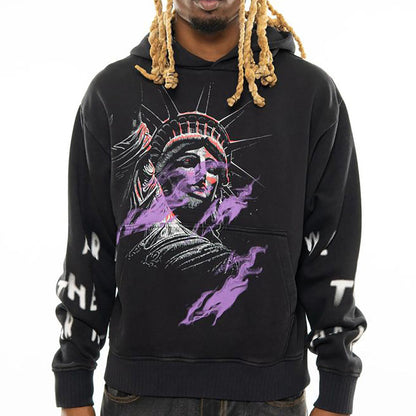 Liberty oversized pull-over hoodie Black by Chosen - 1