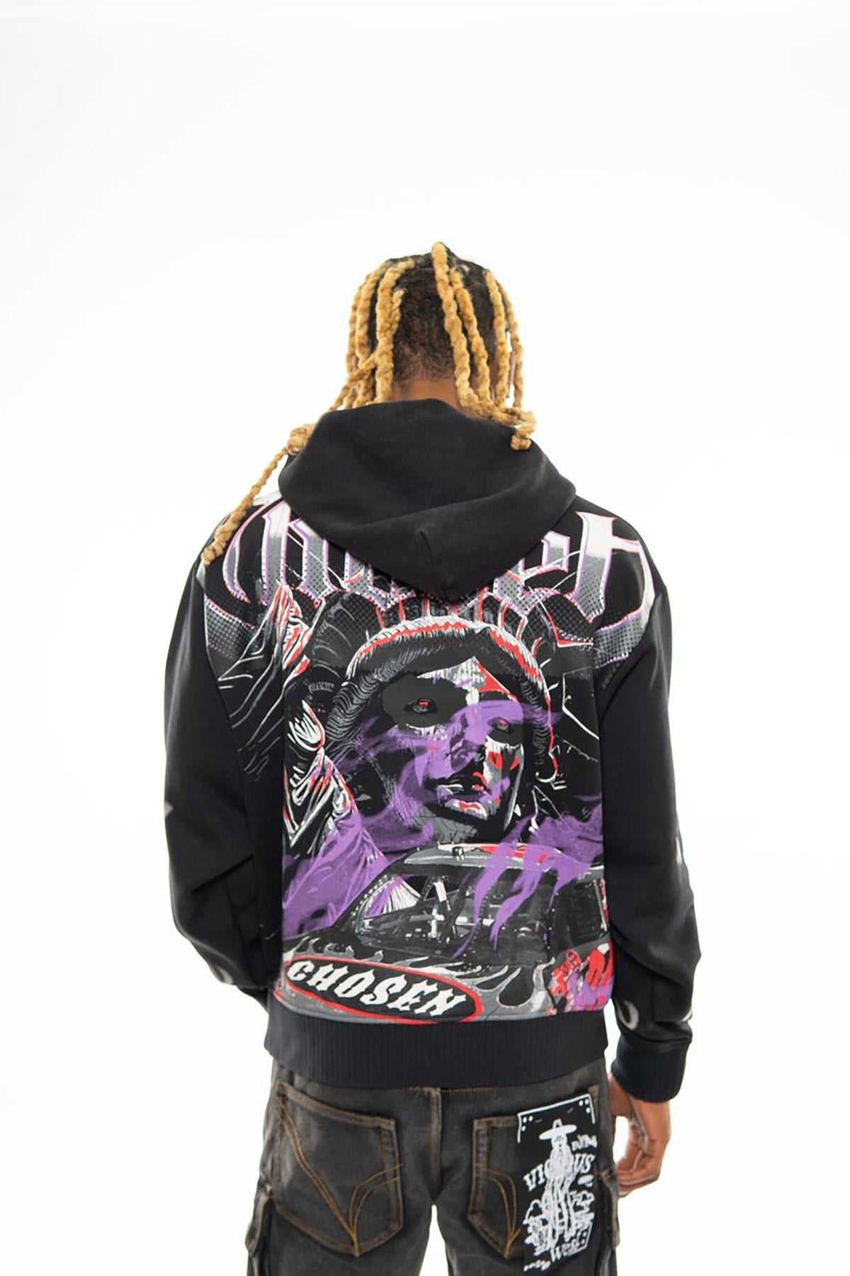 Liberty oversized pull-over hoodie Black by Chosen - 4