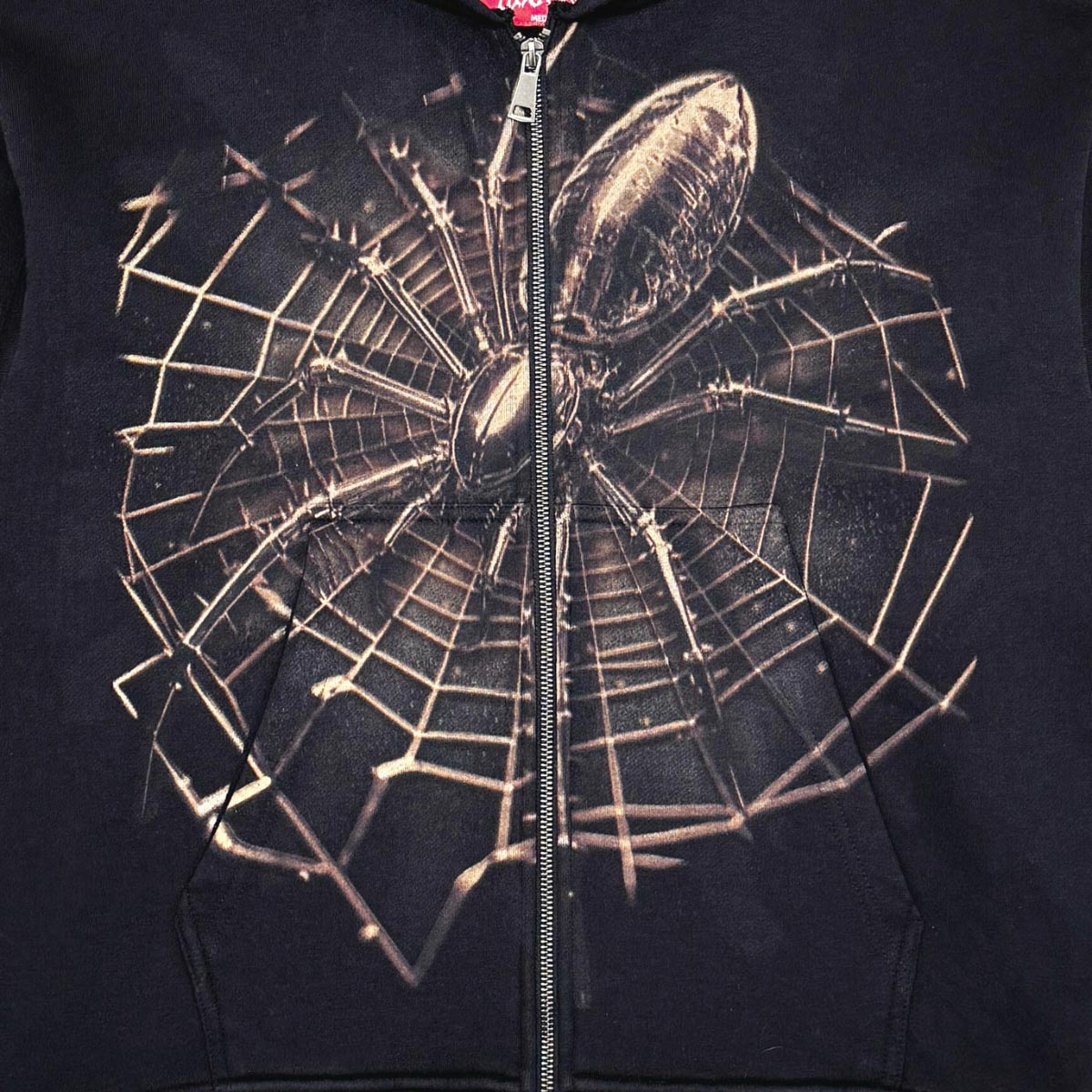 Spider oversized full zip hoodie set Black by Chosen - 2