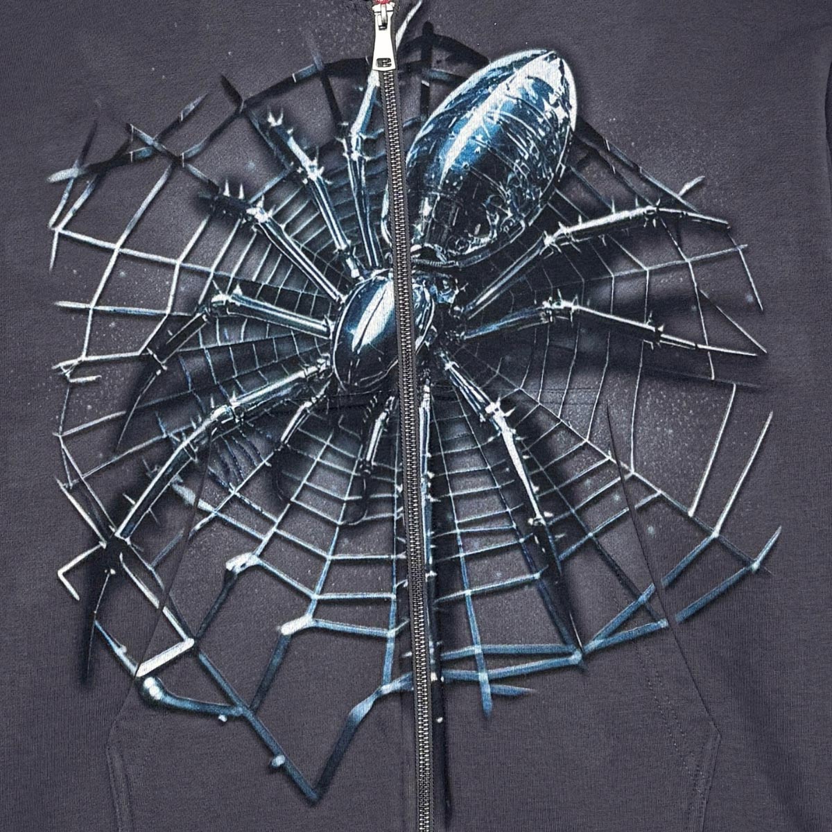 Spider oversized full zip hoodie set Iron by Chosen - 3