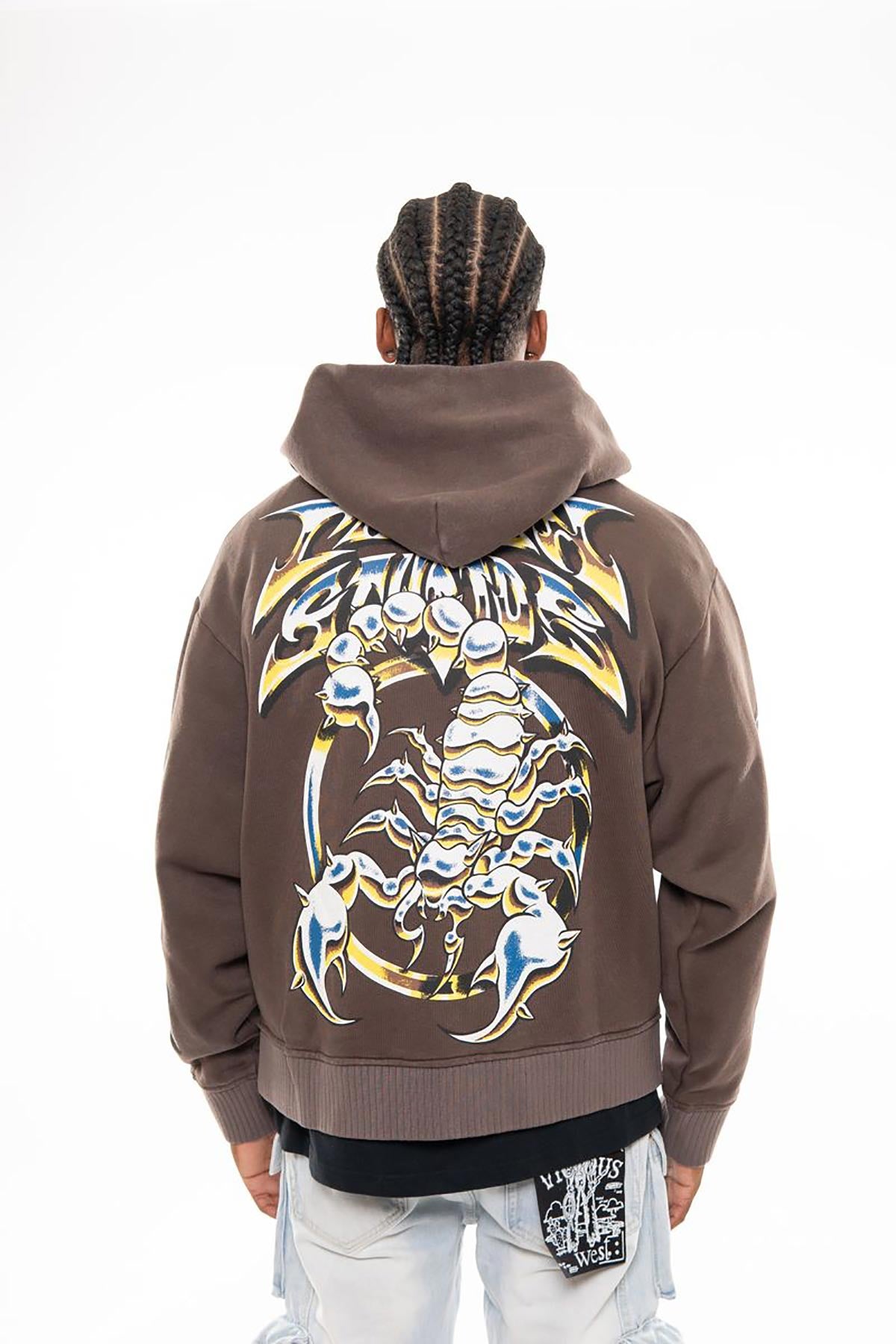 Chosen studios oversized full zip hoodie Chocolate by Chosen - 4