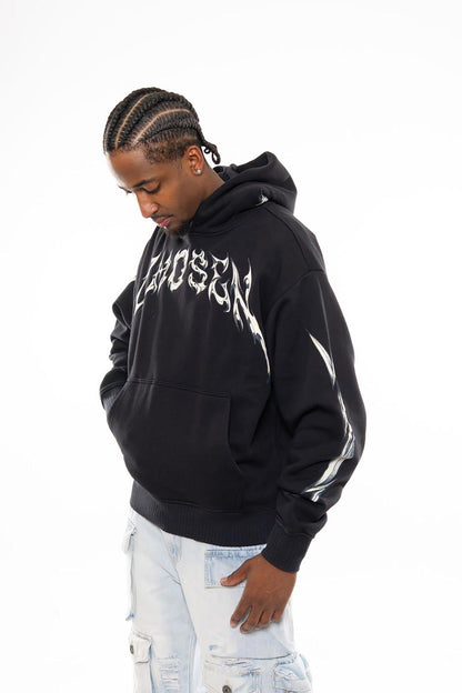 Eagle oversized pull-over hoodie Black by Chosen - 3
