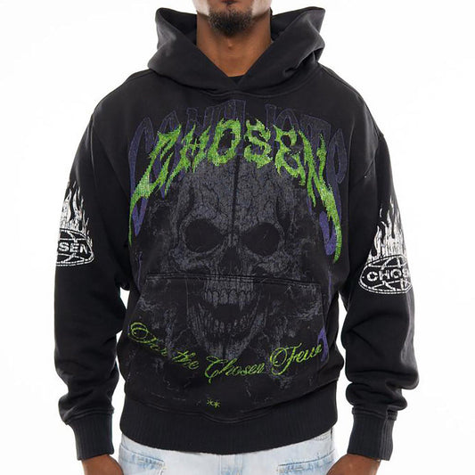 Conflicts oversized pull-over hoodie
