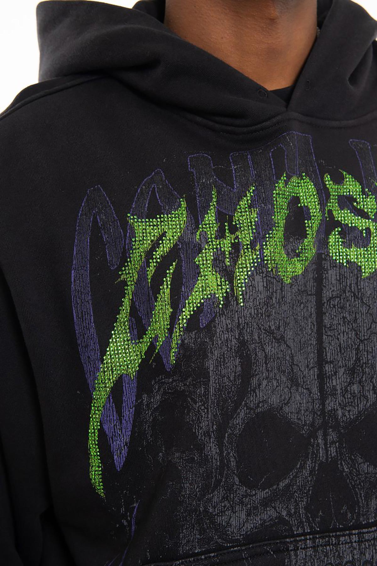 Conflicts oversized pull-over hoodie Black by Chosen - 4