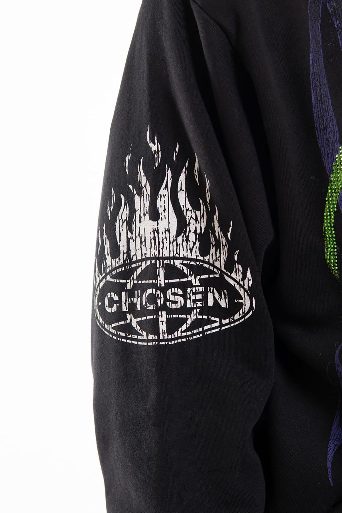 Conflicts oversized pull-over hoodie Black by Chosen - 5