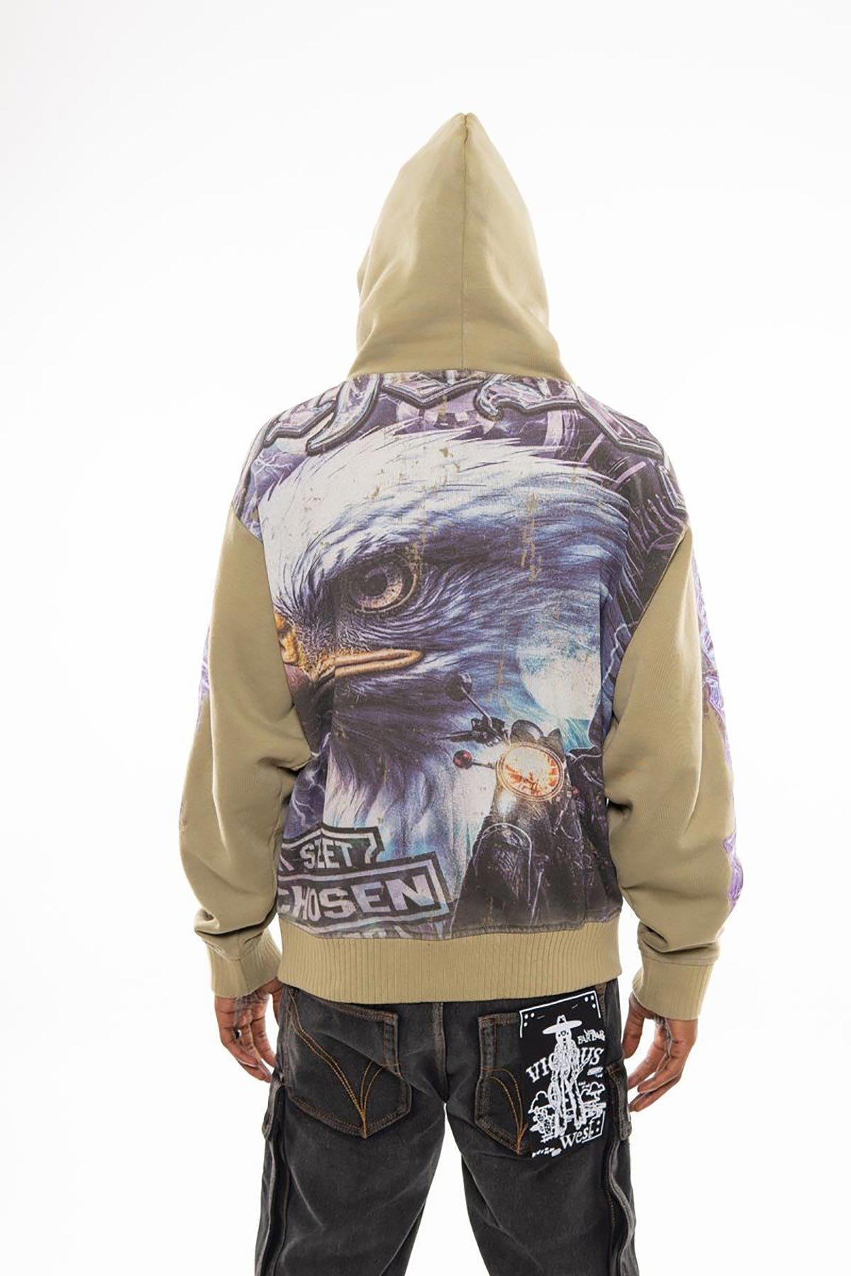Street rider oversized pull-over hoodie