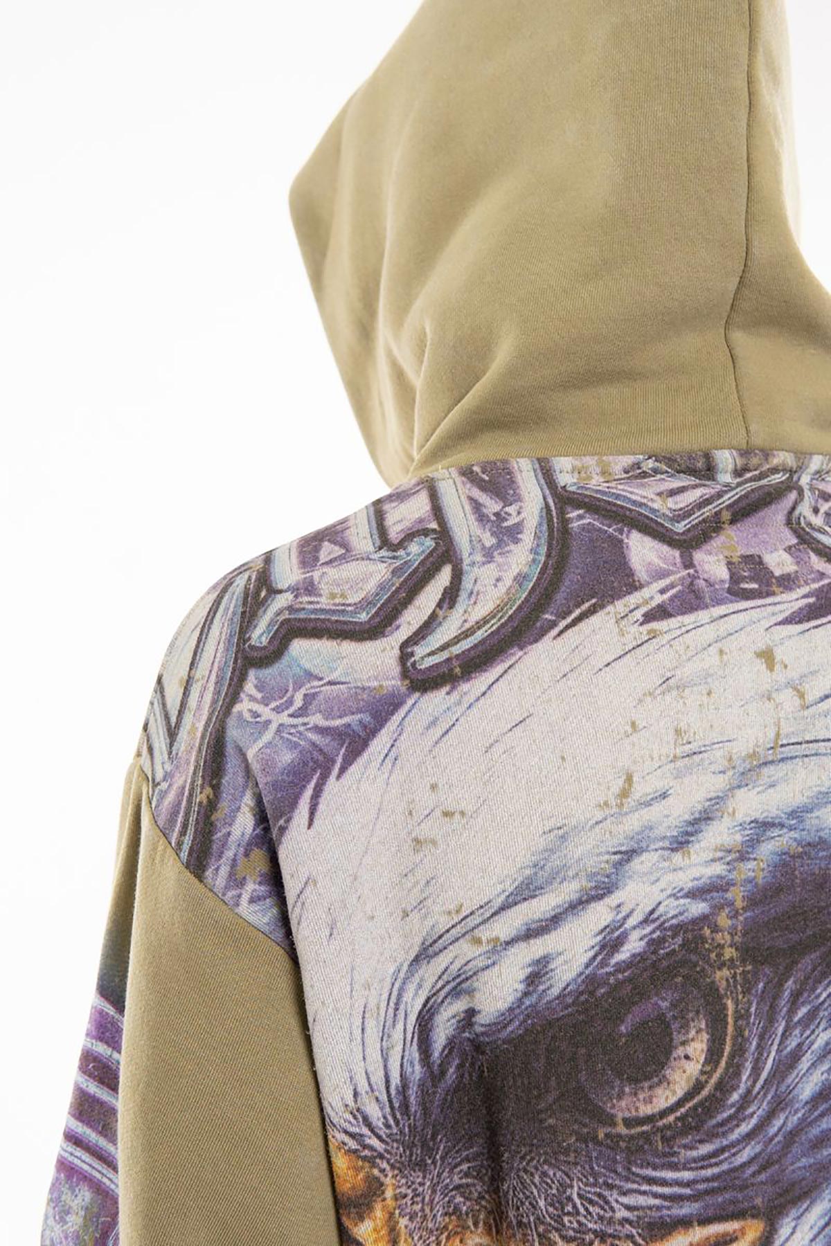 Street rider oversized pull-over hoodie Dried Herb by Chosen - 5