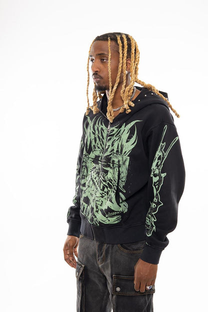 Scorpion oversized full zip hoodie