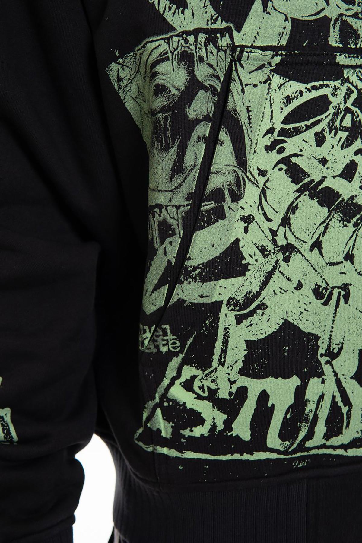 Scorpion oversized full zip hoodie Black by Chosen - 5