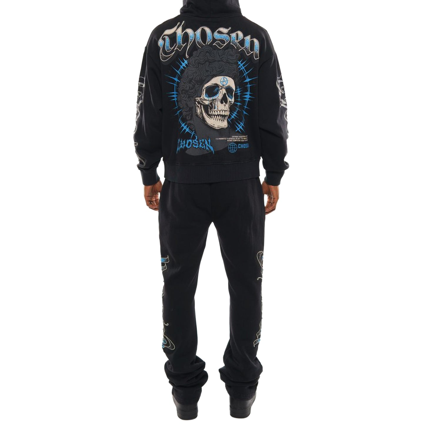 Anarchy oversized full zip hoodie set