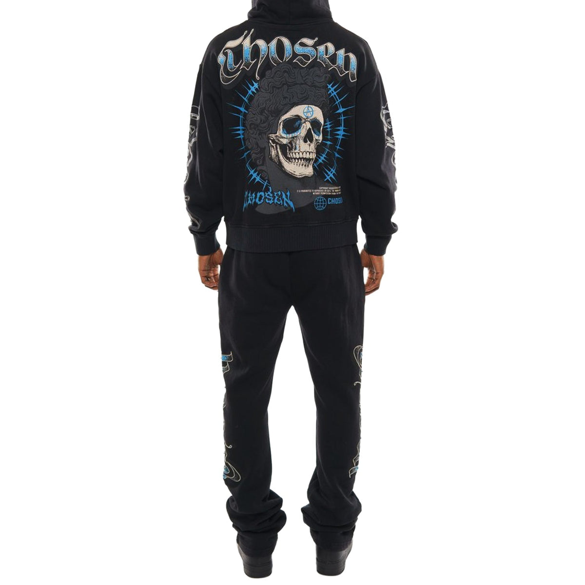 Anarchy oversized full zip hoodie set