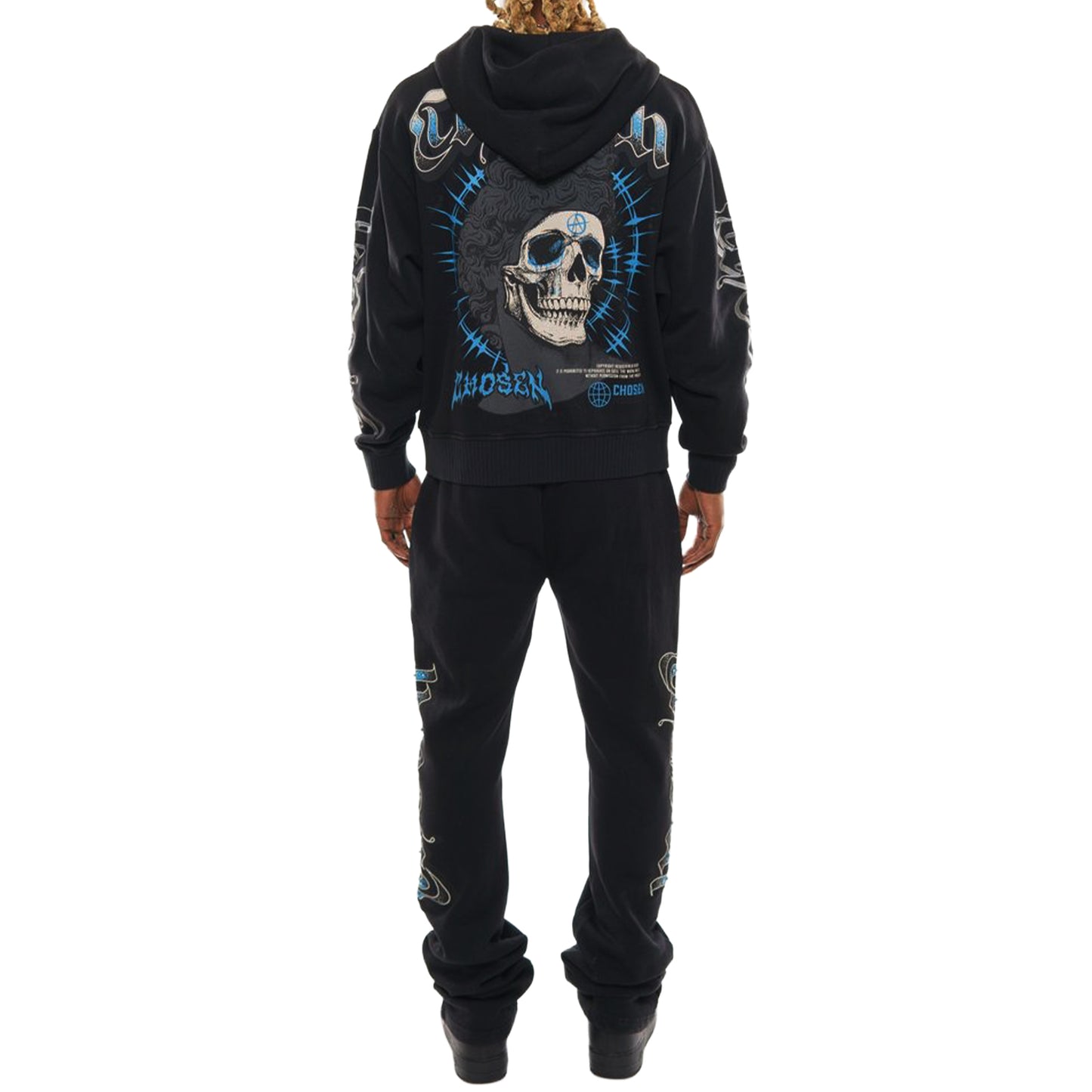 Anarchy oversized full zip hoodie set