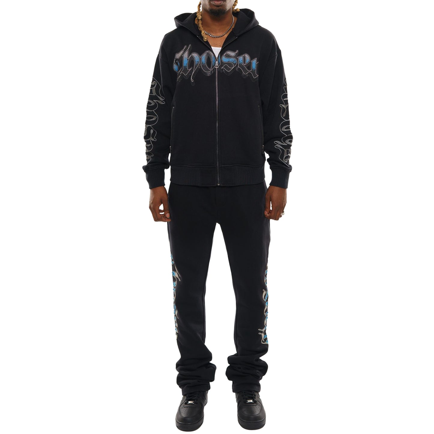 Anarchy oversized full zip hoodie set