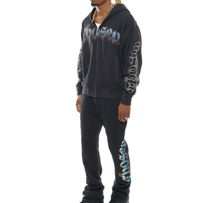 Anarchy oversized full zip hoodie set