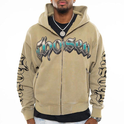 Anarchy oversized full zip hoodie
