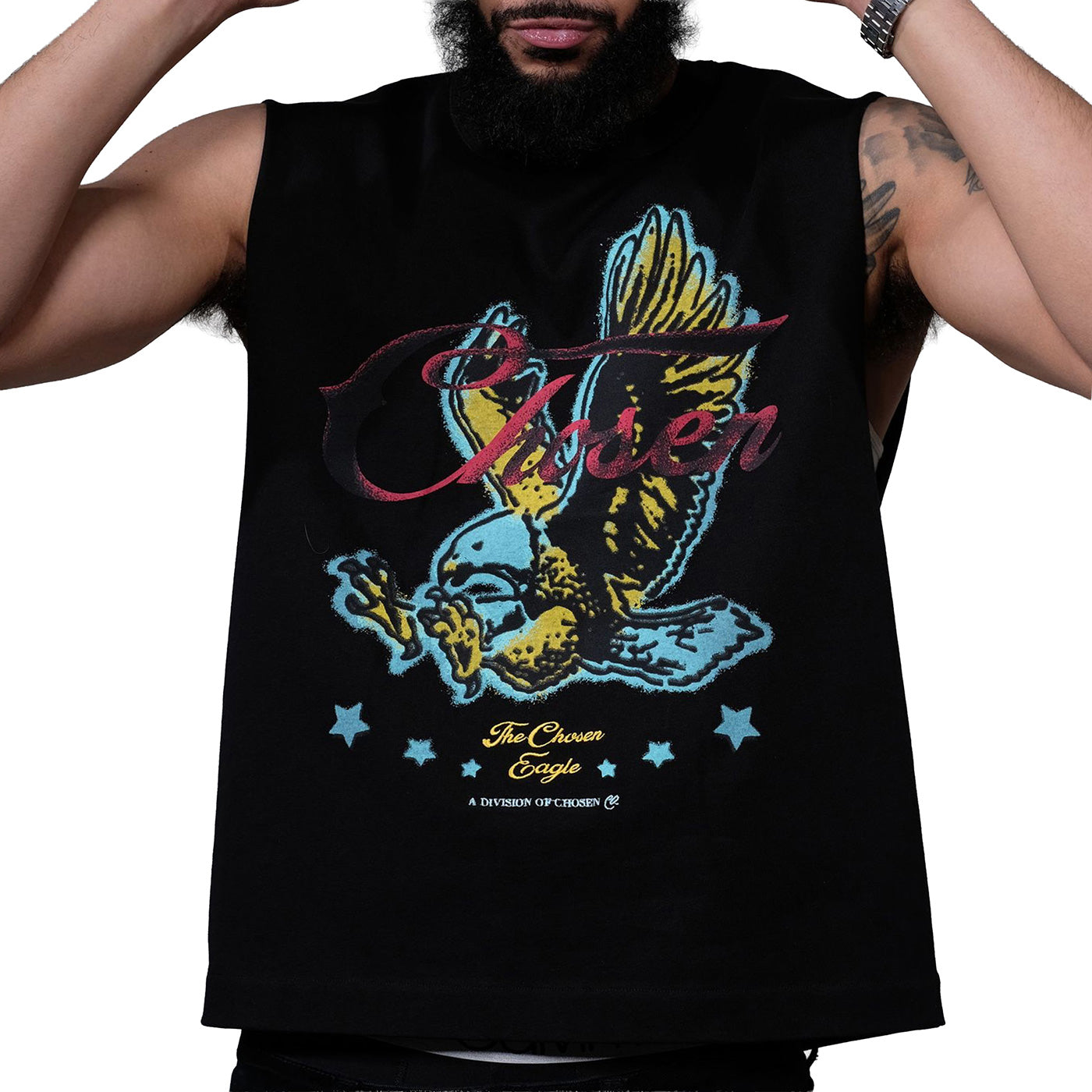 Eagle sleevelss tee Black by Chosen
 - 1