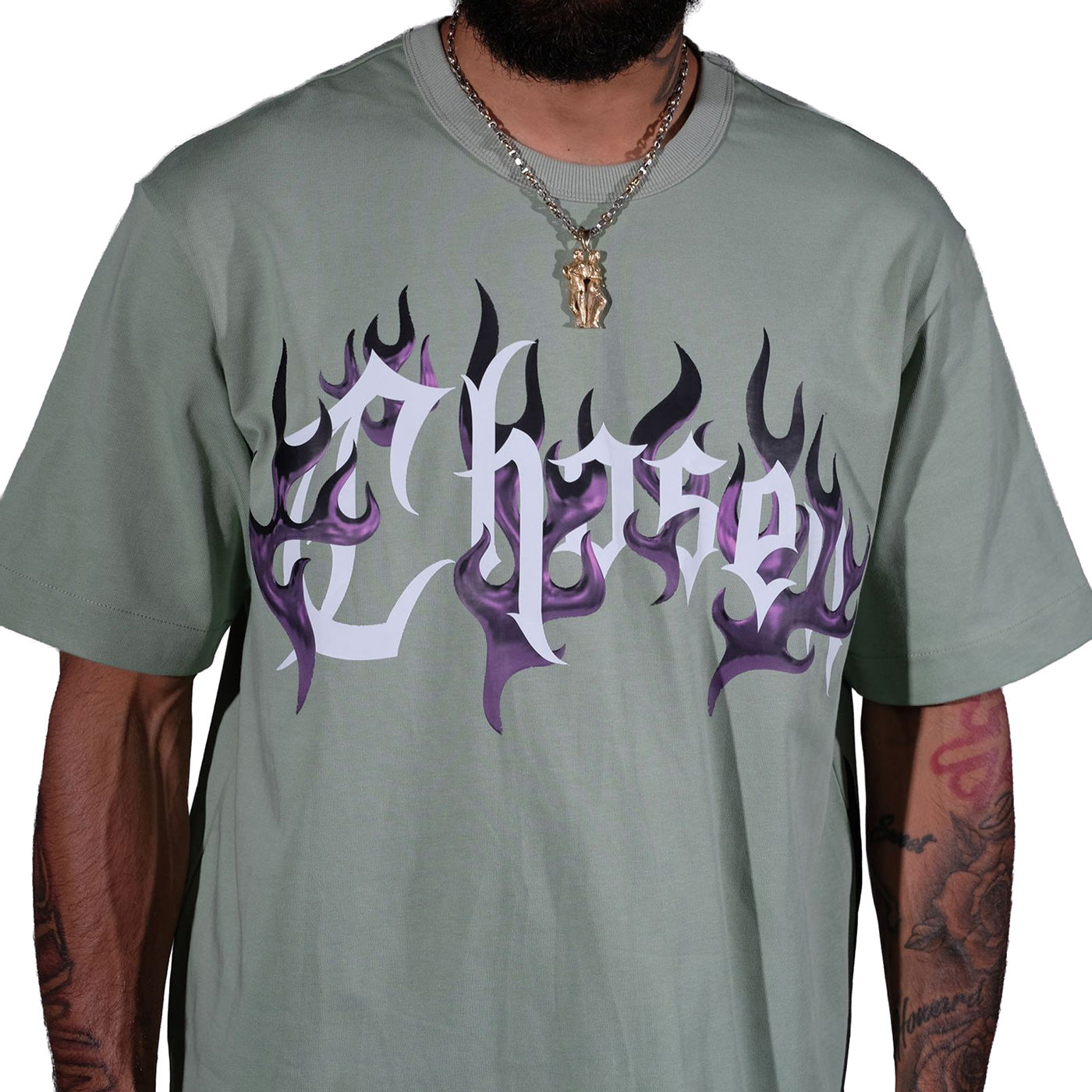 Chosen flames tee Jade Green by Chosen
 - 2