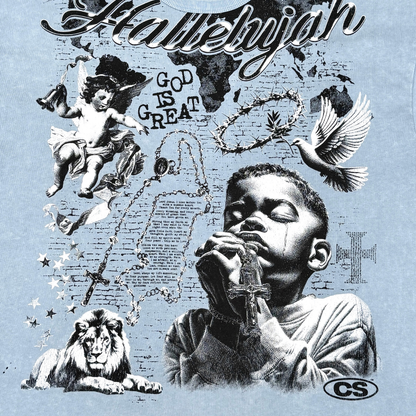 Praying Boy Vintage Graphic Tee