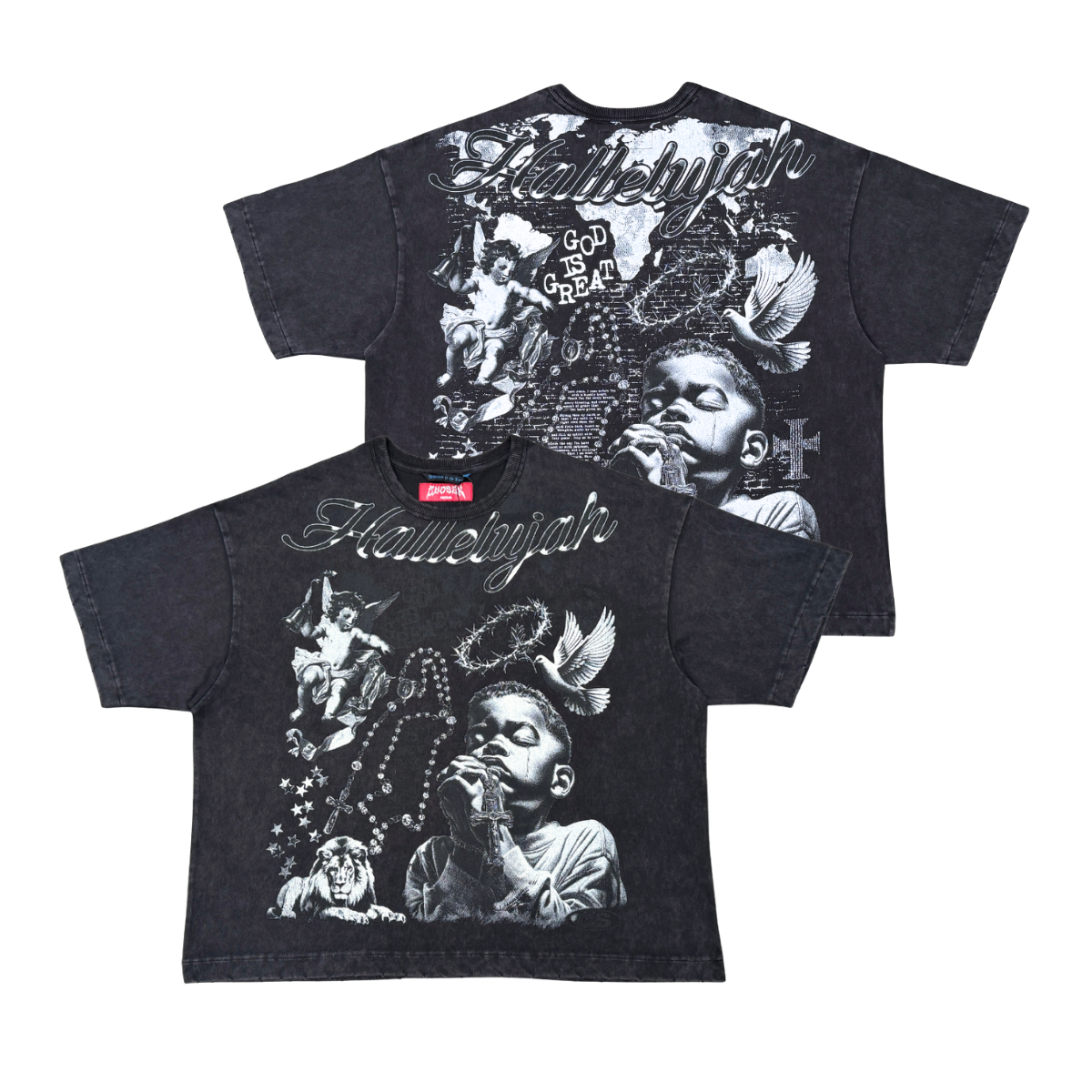 Praying Boy Vintage Graphic Tee