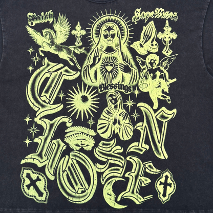 Blessings Neon Graphic Vintage Tee