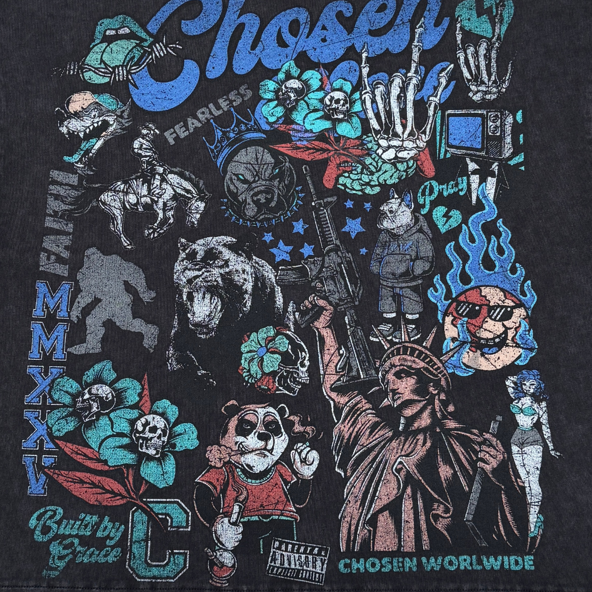 Chosen Floral Skeleton Tee