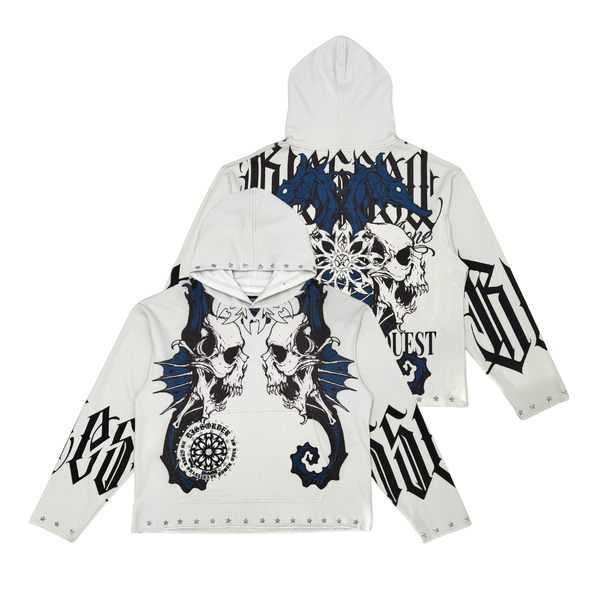 Sea horses pull over hoodie