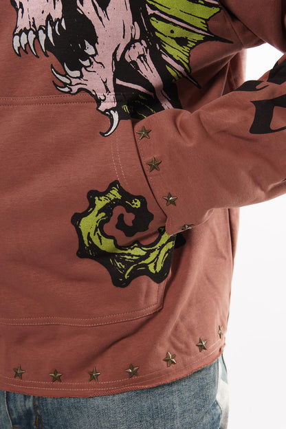 Sea horses pull over hoodie