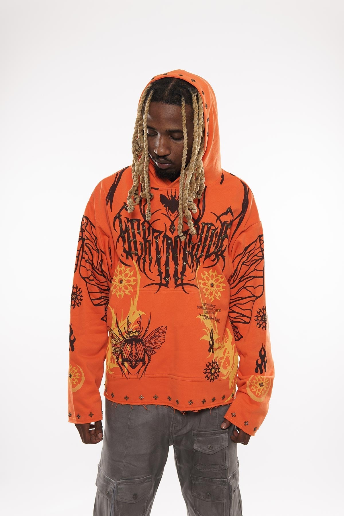Atlas beetle pullover hoodie