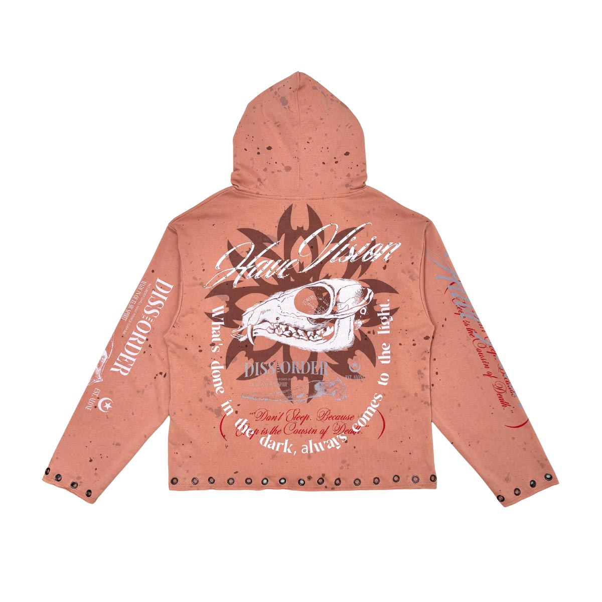 Don't sleep zip up hoodie by Dissorder | Modern Streetwear Hoodies